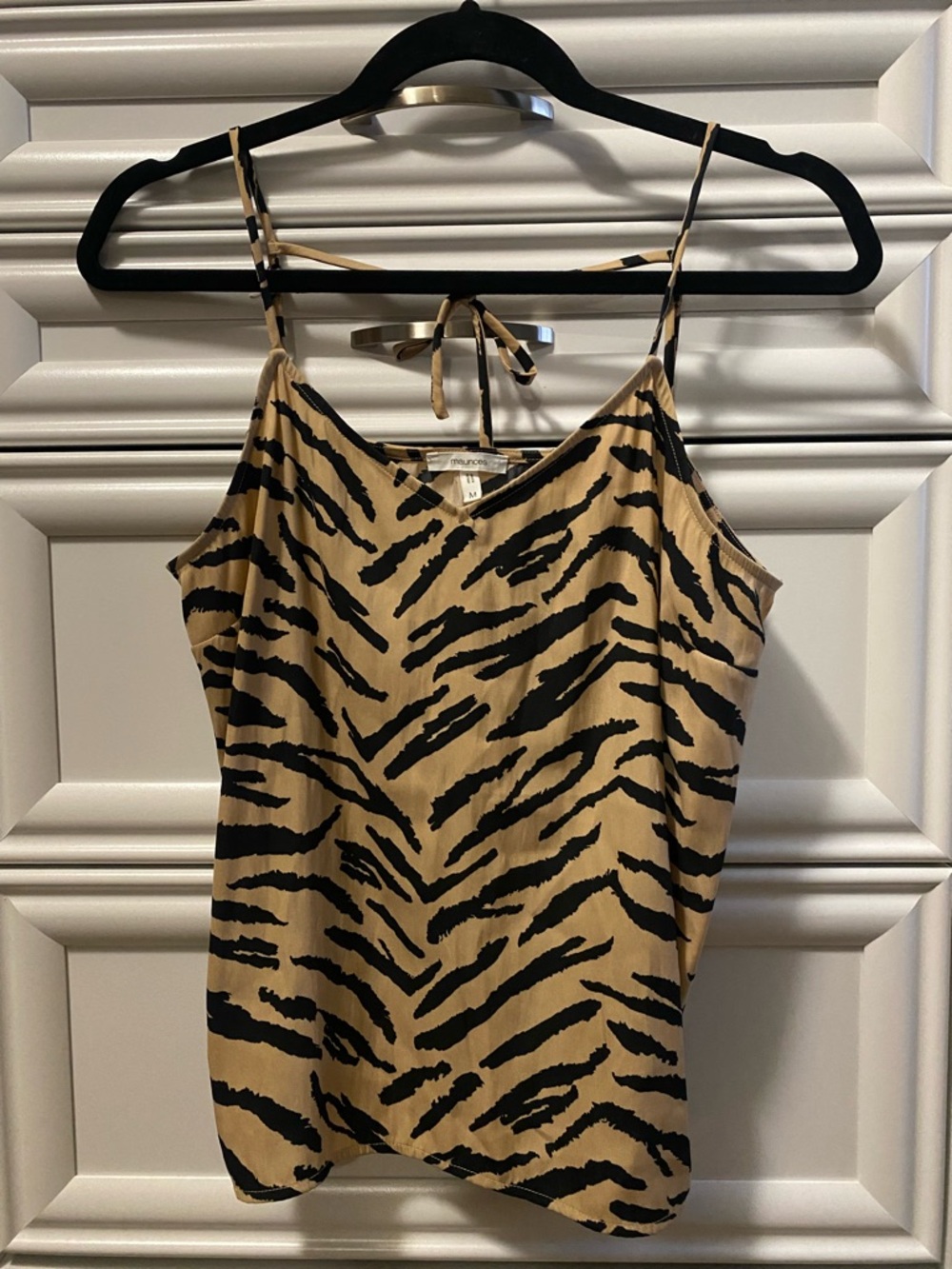 Maurices Tan and Black Zebra Print Camisole